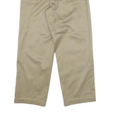 DOCKERS Mens Cotton Blend Beige Relaxed Straight Trousers W32 L29 Casual Smart