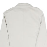 MAX MARA Womens Cream Jacket M Polyester Blend Plain Button Closure Classic Fit