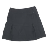 NIKE Womens Black Mini Polyester Blend Skort Athletic Casual M Zip Pockets