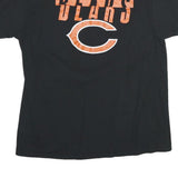 NFL Mens Black Chicago Bears Graphic T-Shirt L Short Sleeve Crew Neck Cotton