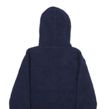 FILA Mens Navy Blue Hoodie S Logo Pullover Sweatshirt Casual