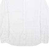 BEN SHERMAN Mens White & Black Shirt S Long Sleeve Cotton Blend Smart Casual