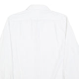 BEN SHERMAN Mens White & Black Shirt S Long Sleeve Cotton Blend Smart Casual