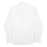 BEN SHERMAN Mens White & Black Shirt S Long Sleeve Cotton Blend Smart Casual