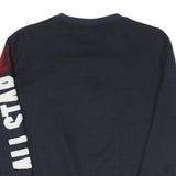 DISNEY Womens Navy Blue Mickey Mouse Crew Neck S Cotton Pullover Sweatshirt