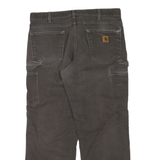 CARHARTT Mens Regular Fit Straight Leg Denim Dark W36 L30 Workwear Zip