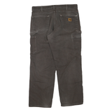 CARHARTT Mens Regular Fit Straight Leg Denim Dark W36 L30 Workwear Zip