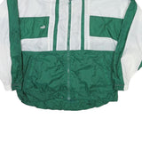 PUMA Mens Green & White Team Logo Track Jacket XL Nylon Sportswear Zip