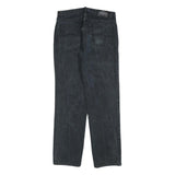 TEDDYS Womens Black Regular Straight Denim Stone Wash W32 L32 Cotton Blend Zip