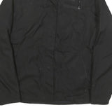 THE NORTH FACE Womens Black Outdoor Jacket L Polyester Blend Zip Plain Casual