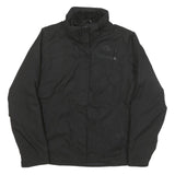THE NORTH FACE Womens Black Outdoor Jacket L Polyester Blend Zip Plain Casual