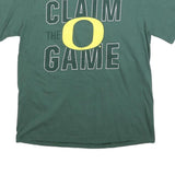 NIKE Mens Green Claim The Game Graphic T-Shirt L Short Sleeve Crew Neck