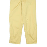 RUKKA Mens Relaxed Yellow Polyester Blend Drawstring Trousers W24 L30 Casual