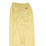 RUKKA Mens Relaxed Yellow Polyester Blend Drawstring Trousers W24 L30 Casual