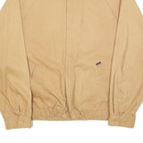 CLAY FERRY Mens Beige Cotton Blend Jacket L Zip Casual Lightweight Plain