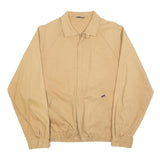 CLAY FERRY Mens Beige Cotton Blend Jacket L Zip Casual Lightweight Plain