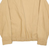 CLAY FERRY Mens Beige Cotton Blend Jacket L Zip Casual Lightweight Plain
