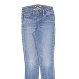 LEVI'S 721 Womens Jeans Blue Slim Skinny Denim Light W25 L29 Stretch Zip