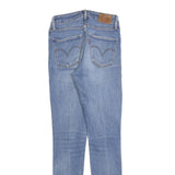 LEVI'S 721 Womens Jeans Blue Slim Skinny Denim Light W25 L29 Stretch Zip