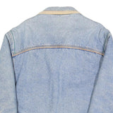 CARRERA Mens Blue Denim Button Jacket M Cotton Blend Plain Vintage Style Large
