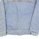 CARRERA Mens Blue Denim Button Jacket M Cotton Blend Plain Vintage Style Large