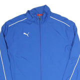 PUMA Mens Blue Jacket S Polyester Plain Sports Zip Lightweight Athletic