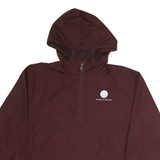 CHAMPION Mens Maroon Pebble Beach Hooded Jacket S Polyester Blend Zip Casual