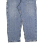 CARHARTT Mens Regular Fit Blue Denim Jeans W38 L28 Workwear Utility Zip Closure