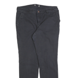 DICKIES Womens Slim Black Jeans Cotton Blend Zip W34 L30 Classic Slim Fit