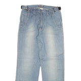 RAONI Mens Jeans Blue Regular Straight Denim Medium W30 L30 Casual Cotton Blend
