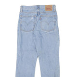 LEVI'S 501 Womens Jeans Light Blue Regular Straight Denim W26 L25 Distressed