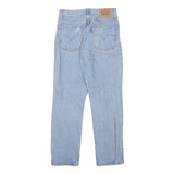 LEVI'S 501 Womens Jeans Light Blue Regular Straight Denim W26 L25 Distressed