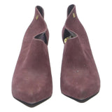 MELISSA Womens Burgundy Ankle High Heels Synthetic UK 5 Elegant Fashion