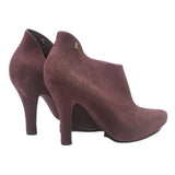 MELISSA Womens Burgundy Ankle High Heels Synthetic UK 5 Elegant Fashion