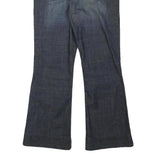 LEVI'S Womens Blue Regular Flared Denim Medium W28 L27 Jeans Cotton Blend Zip