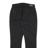 LEVI'S 529 Womens Jeans Black Regular Straight Denim W31 L32 Stylish Zip Closure