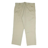 DICKIES Mens Beige Regular Fit Straight Leg Trousers W38 L29 Classic Workwear