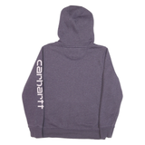 CARHARTT Womens Purple Hoodie M Cotton Blend Casual Pullover Sweatshirt