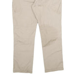 Mens Beige Regular Fit Straight Leg Trousers W32 L28 Casual Utility Workwear
