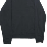 NIKE Mens Black Half Zip Sweatshirt S Cotton Blend Sportswear Casual