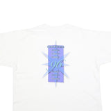 JOSTENS Mens White XL Graphic T-Shirt Short Sleeve Crew Neck Cotton Blend