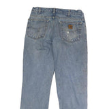 CARHARTT Mens Regular Fit Straight Blue Denim Jeans W32 L30 Workwear Casual