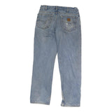CARHARTT Mens Regular Fit Straight Blue Denim Jeans W32 L30 Workwear Casual
