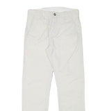 LEVI'S Mens Cotton Blend White Slim Straight Trousers W28 L29 Casual Comfort
