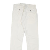 LEVI'S Mens Cotton Blend White Slim Straight Trousers W28 L29 Casual Comfort