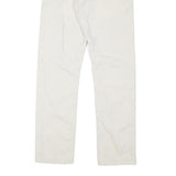 LEVI'S Mens Cotton Blend White Slim Straight Trousers W28 L29 Casual Comfort
