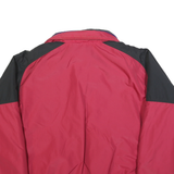 COLUMBIA Mens Red & Black Polyester Outerwear Jacket XL Zip Plain Casual