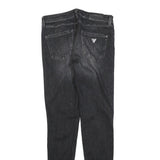 GUESS Womens Jeans Black Slim Skinny Denim Medium W26 L30 Stylish Zip Closure