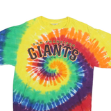 PORT & COMPANY Mens Yellow & Multi San Francisco Giants Tie Dye T-Shirt M Short