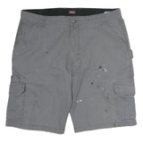 DICKIES Mens Shorts Grey Cargo Cotton L W40 Workwear Pockets